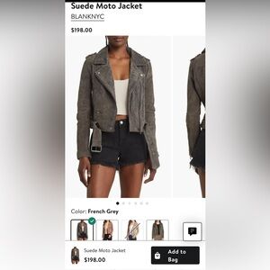 Blank nyc 100% leather jacket